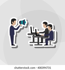 Business icon design, vector illustration