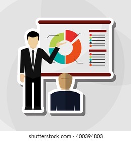 Business icon design, vector illustration