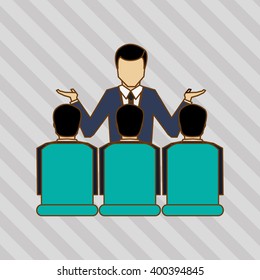 Business icon design, vector illustration