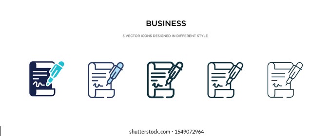 business icon in different style vector illustration. two colored and black business vector icons designed in filled, outline, line and stroke style can be used for web, mobile, ui