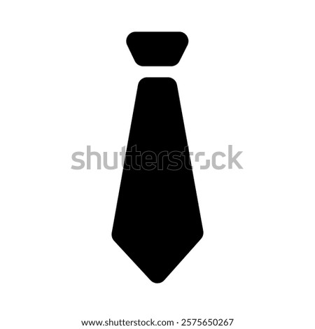 Business icon, dress code symbol, formal wear, design.