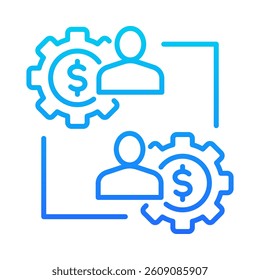 Business To Business Icon Element for Design