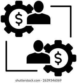 Business To Business Icon Element for Design