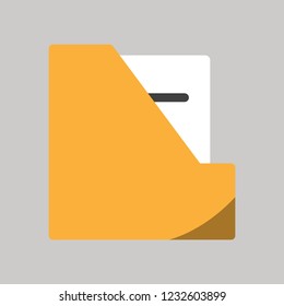 Business icon, file folder organizer icon