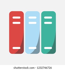 Business icon, file organizer box icon