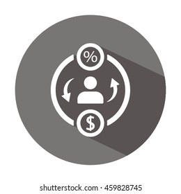  Business Icon. Flat design.