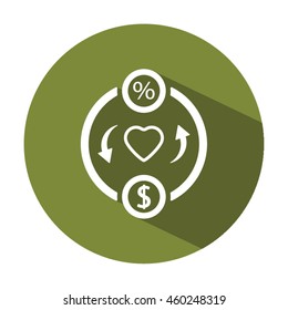  Business Icon. Flat design.