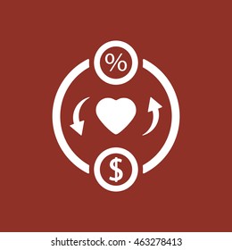  Business Icon. Flat design.