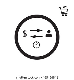  Business  icon. Flat design.