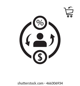  Business Icon. Flat design.