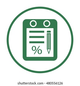  Business  icon. Flat design.