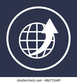  Business  icon. Flat design.