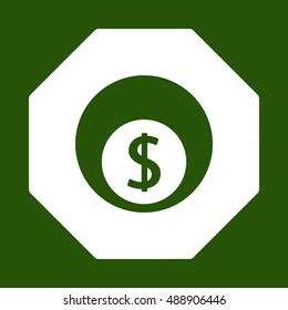  Business  icon. Flat design.