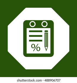 Business  icon. Flat design.