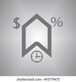  Business  icon. Flat design.