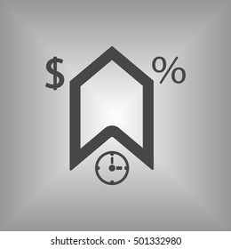  Business  icon. Flat design.