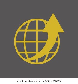  Business  icon. Flat design.