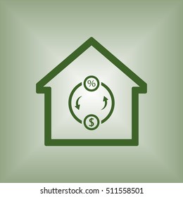  business Icon.  Flat design.