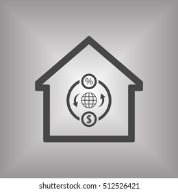  business Icon.  Flat design.