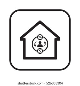  business Icon.  Flat design.