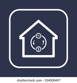  business Icon.  Flat design.