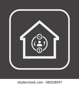  business Icon.  Flat design.