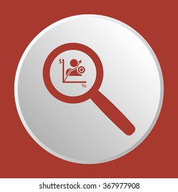  Business icon .Flat design style.