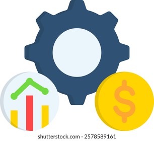 Business Icon Flat Vector Illustration