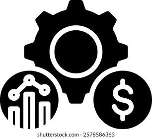 Business Icon Glyph Vector Illustration