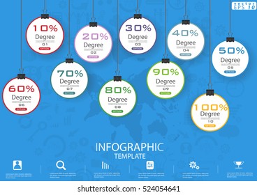 Business icon hanging options  for Success modern design Idea and Concept Vector illustration Infographic template.