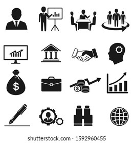 Similar Images, Stock Photos & Vectors of Business icons, management ...