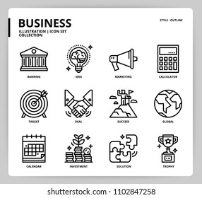 Business icon and illustration