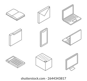 Business icon illustration set vector