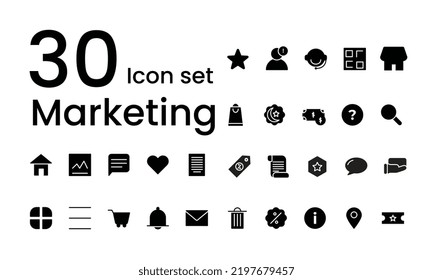 Business icon illustration, using glyph style, used for business