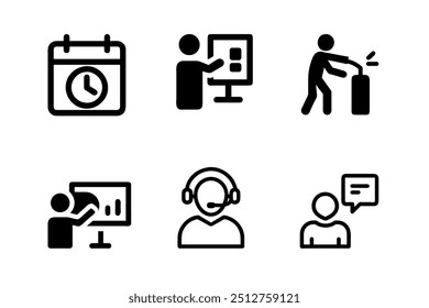 Business icon illustration vector art size editable