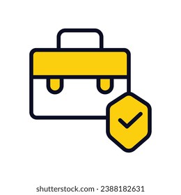 Icono de negocio aísle la ilustración de material vectorial de fondo blanco.