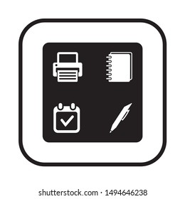 Business  icon, isolated. Flat  design. 