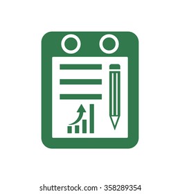   business   icon,  isolated. Flat  design.