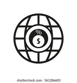   business  icon,  isolated. Flat  design.