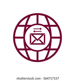   business   icon,  isolated. Flat  design.