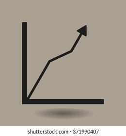Business  icon,  isolated. Flat  design.