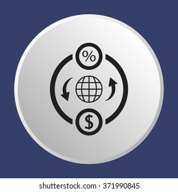   business   icon,  isolated. Flat  design.