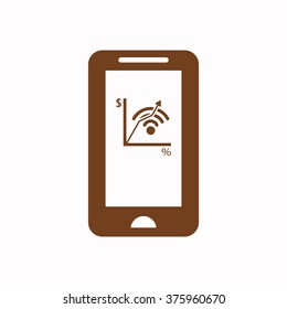   business   icon,  isolated. Flat  design.