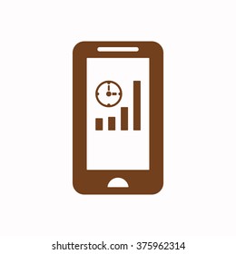 Business   icon,  isolated. Flat  design.