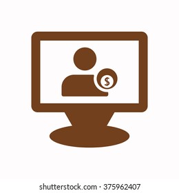  business    icon,  isolated. Flat  design.