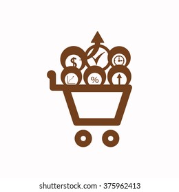  business.  icon,  isolated. Flat  design.