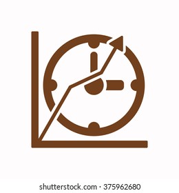 Business   icon,  isolated. Flat  design.