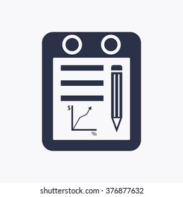  business   icon,  isolated. Flat  design.