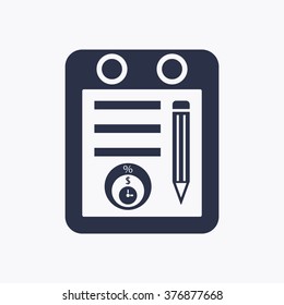  business   icon,  isolated. Flat  design.