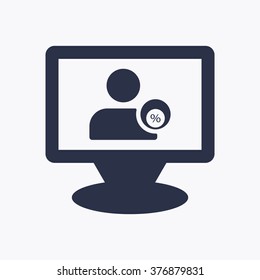  Business   icon,  isolated. Flat  design.